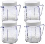 Anbige Replacement Parts Mini 1-cup Plastic Jar,Compatible with Oster Blender (4 Pcs)