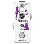 VSN Guitar Phaser Effect Pedal Analog Phase Effect Pedal For Electric Guitar Vintage/Modern 2 Modes Guitar Phaser Pedals Mini Type True Bypass