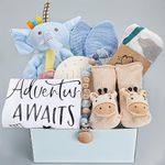 pengtai Baby Boy Gifts, Newborn Baby Gifts, Baby Gifts for Boys,Baby Boy Gift Basket,Unique Baby Gifts Basket Essential Stuff,Gender Reveal Gifts, Baby Swaddle Blanket