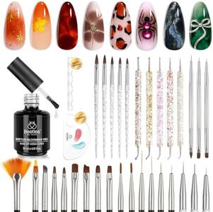 Beetles Nail Art Brushes 31pcs Blooming Gel Nail Polish Clear UV LED Kit