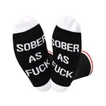 TSOTMO Sobriety Anniversary Socks Sobriety Gift AA NA Recovery Socks Sober As Encouragement Gift (C.Sober F)