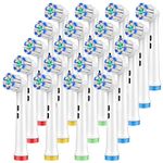 20 Pcs Electric Toothbrush Replacement Heads Compatible with Braun Oral B Extra Thin Soft Bristles for Pro Sensitive Gum Care, Sensi Ultra Thin for Oral B Toothbrush Brush Heads Gentle Cleaning Refill