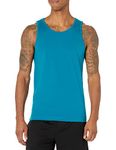 Amazon Essentials Men's Slim-fit Tank Top, Teal, X-Large