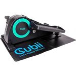 Cubii JR2, Under Desk Elliptical, Bike Pedal Exerciser, with LCD Fitness Tracker Screen, Adjustable Resistance, Work from Home Fitness, Aqua