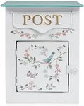 All Chic Mailbox Wall Mount Mailboxes for Outside Vintage Mailbox Mail Boxes/Wall Mount Outside Antique Style Nostalgic Charm Home Decor