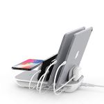 SooPii 70W Charging Station for Multiple Devices,5 Port Charging Dock with 15W Wireless Charger, 25W USB C PD/PPS Fast Charging for Galaxy,lPad,lPhone 15/14/13/Xs/Max