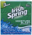 Irish Spring Moisture Blast Deodorant Bath Bar 4 oz 3 ct