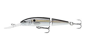 Rapala Jointed Deep Husky Jerk 12 Fishing Lure, Silver Shad, 4-3/-Inch