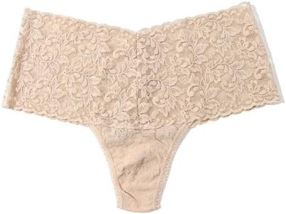hanky panky, Lace Retro Thong, Chai, One Size (0-12)