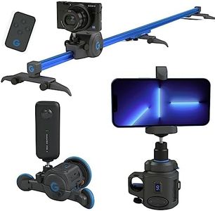 GripGear Directors Set: Includes Motor+Slider+Dolly+360 Panoramic Mount .World's Smallest Motorized Camera Slider Motion Control System, Compatible with Mirrorless, Smartphones & Action cams