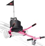 mingto Go Kart,Hoverboard Accessories,Hoverboard Seat Attachment-Adjustable for All Ages.Fits All Hoverboards.(Hoverboard Not Included) (Pink)