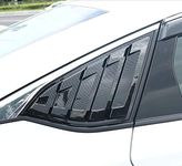 2X Sport Style Carbon Fiber Print Quarter Window Scoops Louvers for Ford Fusion Mondeo 2013-2018