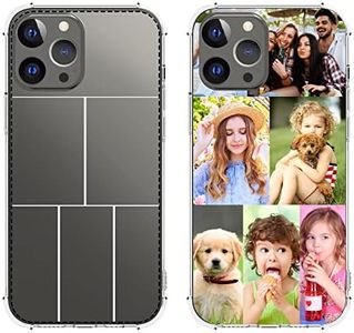 Shumei Coque de téléphone personnalisée pour Apple iPhone 6, 7, 8, 13, 11, 12 14,Pro Max X XR XS Max, Photos personnalisées en TPU Transparent, Cadeau de Saint-Valentin