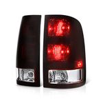 VIPMOTOZ Smoke Red Lens OE-Style Tail Light Lamp Assembly For 2007-2013 GMC Sierra 1500 2500HD 3500HD Pickup Truck, Driver & Passenger Side