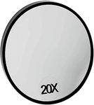 ASPIRE UK Magnifying Mirror Eye Makeup - 20 X Magnified Vanity Mirror - Professional Pocket Vanity Mirror for Eyebrow Tweezing and Makeup -Handy Pocket Makeup Mirror for Girls, Women, Adults