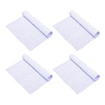 JJ PRIME - 4 Packs Cotton Aida 14 Count Cloth Cross Stitch Embroidery Fabric | Needlework DIY Craft | Cross Stitch Accessories | White Cross-Stitch Fabric (30 x 45cm / 12" x 18")