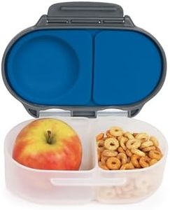 b.box Fiambrera Infantil con Compartimentos | Bento Box Infantil Mini con 2 Compartimentos Herméticos | Caja de Almuerzo y Picoteo para Niños | Cabe 1 Fruta Entera | Sin BPA