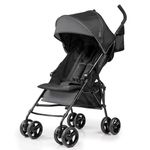 Summer Infant, 3D Mini Convenience Stroller Lightweight Stroller with Compact Fold MultiPosition Recline Canopy with Pop Out Sun Visor and More Umbrella Stroller for Travel and More, Gray