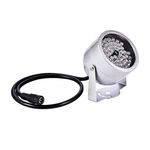 DAUERHAFT 48-LED IR Light,Night Vision LEDs Lamp,Infrared CCTV Camera Ir Light, CDS Power Auto-Powers,IP65 Waterproof And Dustproof,With Auto Power-On Sensor,for Camera,Parking Lot