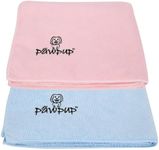 PAWPUP Dog Towels for Drying Dogs Super Absorbent Microfiber Pet Grooming Towel for Dogs, Cats and Other Pets (40 x 24 Inches, Pink and Blue)