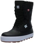 DC Men's Reach Cold Weather Casual High Top Shoe Snow Boot, Black/White, 7