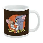 Tom and Jerry Ceramic Coffee Mug, Novelty Gift Mugs for Coffee, Tea and Hot Drinks, 11oz, White