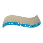 Foodie Puppies 2-in-1 Reversible Cat Scratcher Pad with Catnip for Cats & Kittens, (Wave Scratcher) | Durable Corrugated Cardboard Cat Scratching Board | Scratch Pad Furniture Protection, Play & Rest