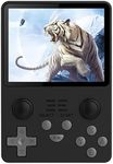 Powkiddy RGB20S Handheld Game Console Pow Kitty Handheld Arcade Game Built-in 15,000 Games & 64G 3.5 Inch IPS Screen Open Source System, Retro Games Consoles Classic Emulator (Black)