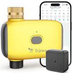 TRJZWA Irrigation Timer WiFi Water Timer, 2024 Newest Yellow Water Timers for Irrigation Compatible with Alexa and Google Home, Automatic Watering System for Garden/Pool/Orchard/Potted plants