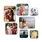 Deep Print Customized Acrylic Photo Fridge Magnets || Glass Like Finish || Waterproof Multi Size || Set of 7 || Wedding Gift, House Warming, Home Decore