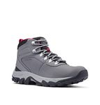 Columbia Men's Newton Ridge Plus II Waterproof Hiking Boot, Breathable, High-Traction Grip, Ti Grey Steel/Rocket, 11.5