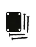 Metallor Guitar Neck Plate Standard 4 Holes with Screws 64Ã—51mm Compatible with Strat Tele Style El