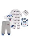 MLB 5-Piece Gift Set- (White, 3-6 Months)