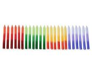 Papyrus Birthday Candles, Ombré (24