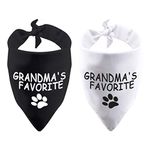 2 Pack Grandma's Favorite Pet Bandana for Dog Owner (Grandma's Favorite 2 Pack)