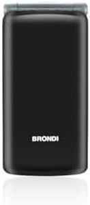 BRONDI Amico Sincero unlocked Telefono Cellulare per Anziani GSM DUAL SIM con Tasti Grandi, Funzione SOS, Controllo Remoto, Volume Alto, Nero