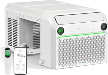 ZAFRO U Shaped Inverter Window Air Conditioner, Ultra Quiet (32dB), 12000BTU ASHRAE (8100BTU DOE) Smart Air Conditioner Window Unit, App/Voice/Remote, Saddle Window AC Unit with Cool/Dry/Fan Modes