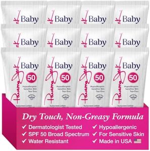 Panama Jack Baby Sunscreen Lotion - SPF 50, Broad Spectrum UVA/UVB Protection, Hypoallergenic, PABA, Paraben, Gluten & Cruelty Free, 3 FL OZ (Pack of 12)