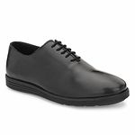 Legwork Men's Leather Wholecut Oxford 2.0 Shoes for Men and Boys (6_Black)