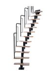 Dolle Graz Space Saving Stair Kit (Black Metalwork)