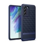 CASEOLOGY by Spigen Parallax Back Cover Compatible for Samsung Galaxy S21 FE 5G (Thermoplastic Polyurethane and PC| Midnight Blue)