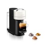 Nespresso Vertuo Next Coffee Machine by De'Longhi, Over 30 Varieties of Coffee Pods, 6 Cup Sizes, Americano, Starter Capsule Set Included, EN120.W, White