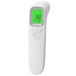 ACCUTRUST No-Touch Forehead Thermometer for Adults, Infrared Digital Thermometer for Kids, Touchless Baby Thermometer, Accurate Reading with LCD Display for Home Use Family Healthcare