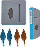 SUPERDANT Wooden Die Cutting Feather Tassel Leather Cutting Dies Earrings Die Cut DIY Leather Craft Wood Cutting Machine Faux Leather Dangle Drop Earrings for Women Girls Jewelry Keychain Gifts