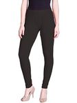 Lyra Women Solid Premium Cotton Ankle Length Leggings | Mid-Waist | Fashionwear Charcoal