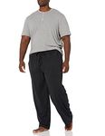 Fruit of the Loom Men's 2-Piece Jersey Knit Pajama Set, Grey Heather, 3X-Large Big