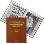 Historic Newspapers - Personalised Sporting Newspaper History Book - UK Sports Fan Gift - History told Through Newspaper Coverage - Name Embossed (Boxing)