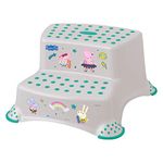 Peppa Pig Double Lightweight Step Stool for Your Child - Ideal for Kitchen and Bathroom - Providing Independence with This Two Step Stool - Solution EU