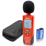 Pyle PSPL25 Digital Handheld Sound Level Meter with A and C Frequency Weighting for Musicians and Sound Audio Professionals