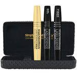 3D Fiber Lash Mascara Kit with Growth Enhancing Serum by Simply Naked Beauty. 3 tubes (1 x Castor Oil Lash Growth Base. 1 x Gel Mascara and 1 x Dry Fibers). Organic & hypoallergenic ingredients. Waterproof, smudge proof & last all day. Midnight Black.